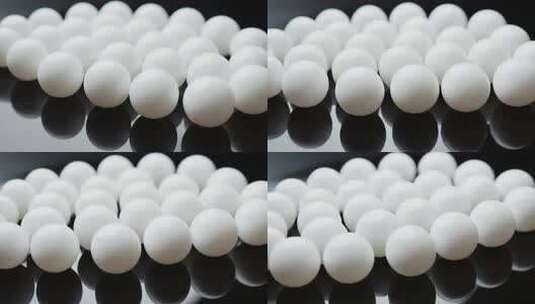 白色球体微距特写高清在线视频素材下载