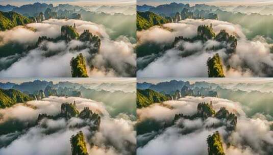 山间云海壮美景观高清在线视频素材下载