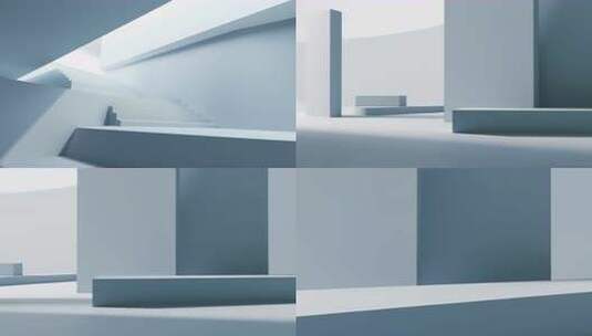 极简主义空间光影变化抽象表达高清在线视频素材下载