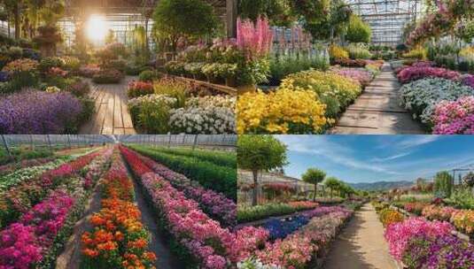 花卉种植产业鲜花种植高清在线视频素材下载