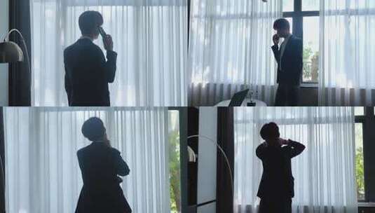 感到工作压力大焦虑压抑的男人高清在线视频素材下载