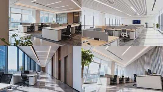 高端写字楼 职场办公室 现代办公空间高清在线视频素材下载