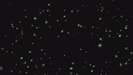 氧气泡泡空气带通道高清在线视频素材下载