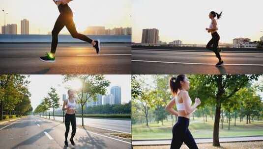 跑步运动健身锻炼身体体育运动员AI素材高清在线视频素材下载