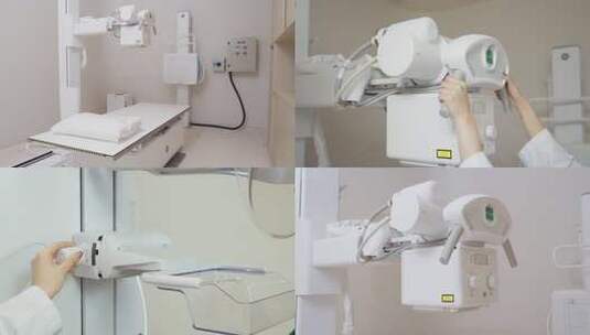 医疗器材操作CT扫描胸部检查高清在线视频素材下载