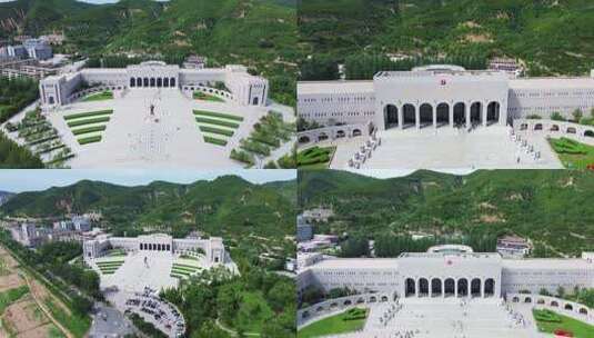 延安革命建筑全景高清在线视频素材下载