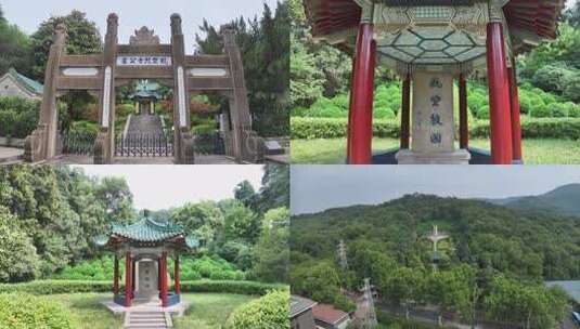 抗战航空烈士公墓2高清在线视频素材下载