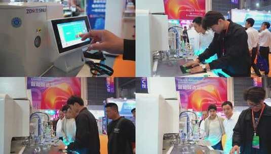 高科技纺织设备高清在线视频素材下载