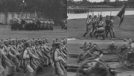 黄埔军校学员训练高清在线视频素材下载