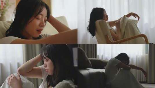 女生哭泣伤感失落压抑高清在线视频素材下载