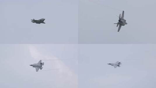 4K稳定：英国皇家空军F-35B战斗机高清在线视频素材下载