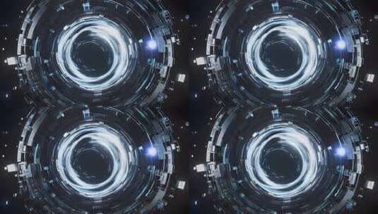 虚拟科技时光黑洞隧道穿梭4K高清在线视频素材下载