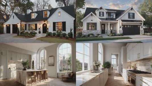 别墅现代别墅装修高清在线视频素材下载