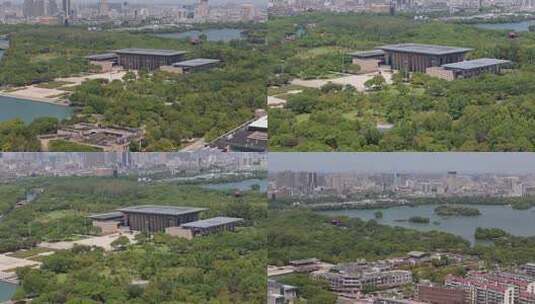 嘉兴南湖革命纪念馆 红色城市DLOG高清在线视频素材下载