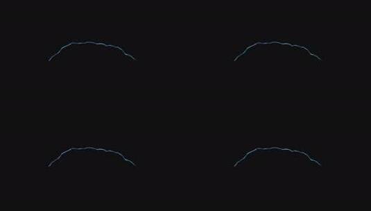 黑色背景闪电效果标志展示高清在线视频素材下载