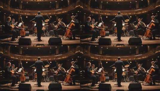 音乐厅乐队演奏素材高清在线视频素材下载