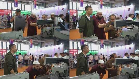 国外商人来中国做供应链贸易高清在线视频素材下载