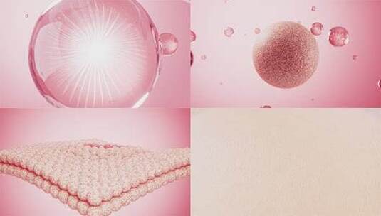 护肤精华祛斑美白修复皮肤斑点动画高清在线视频素材下载