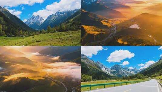 稻城亚丁 四川高清在线视频素材下载