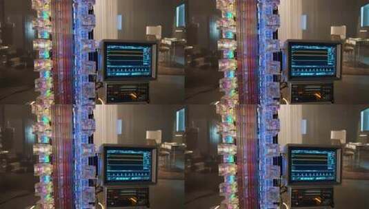 科技感实验设备及显示屏画面高清在线视频素材下载