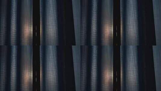 室内透过窗帘的光线画面高清在线视频素材下载