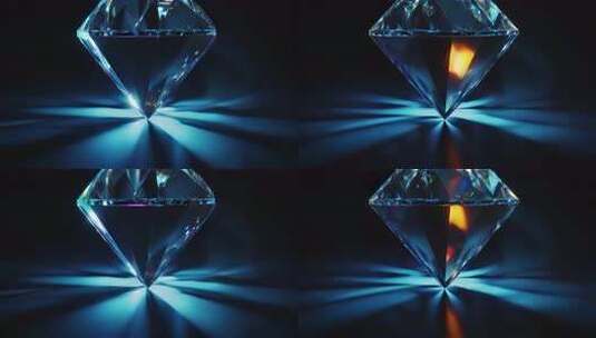 璀璨钻石光影素材高清在线视频素材下载