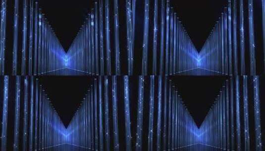 蓝色光线隧道背景素材高清在线视频素材下载