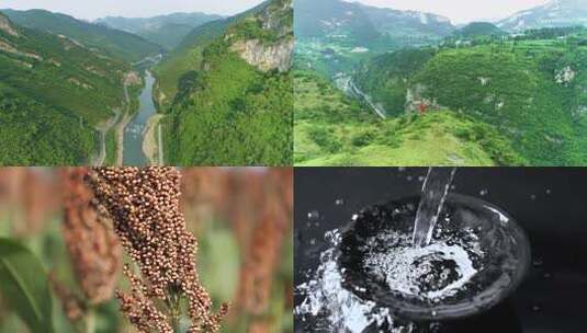 白酒倒酒喝酒酿酒酱香酒美酒河茅台镇赤水河高清在线视频素材下载