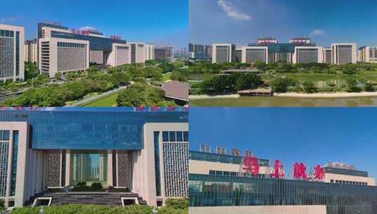 福州市东部新城商务办公中心区高清在线视频素材下载