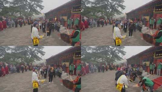 北京门头沟第三十二届妙峰山传统民俗庙会高清在线视频素材下载