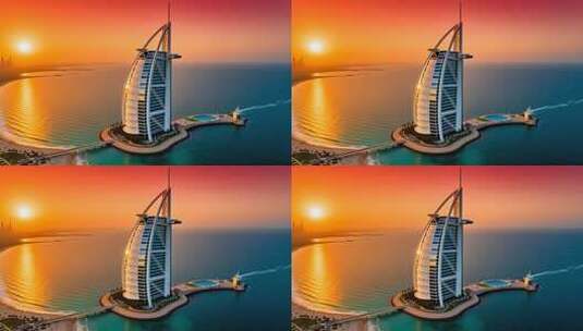 迪拜，奢华与自然的完美和弦4K高清在线视频素材下载
