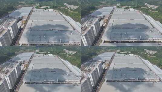 深圳深汕比亚迪汽车工业园小漠整车园航拍高清在线视频素材下载