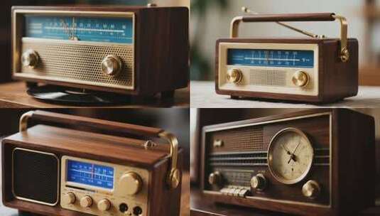 老式收音机高清在线视频素材下载