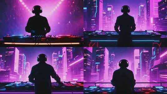 酒吧DJ打碟场景素材高清在线视频素材下载