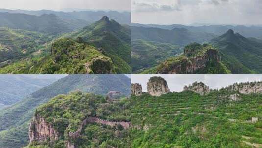 山东济南齐长城高清在线视频素材下载