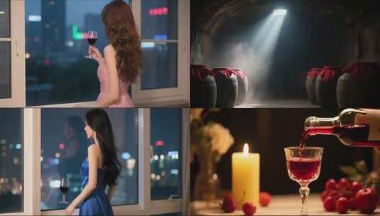 品味红酒的优雅生活合集高清在线视频素材下载