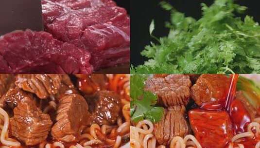 牛肉牛肉面餐饮美食拉面面食实拍宣传片高清在线视频素材下载