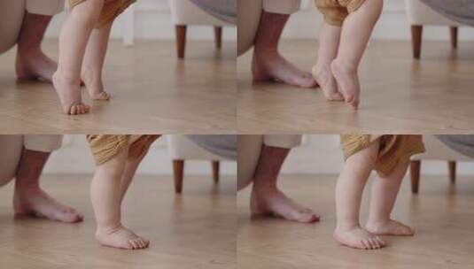 婴儿室内学步画面高清在线视频素材下载