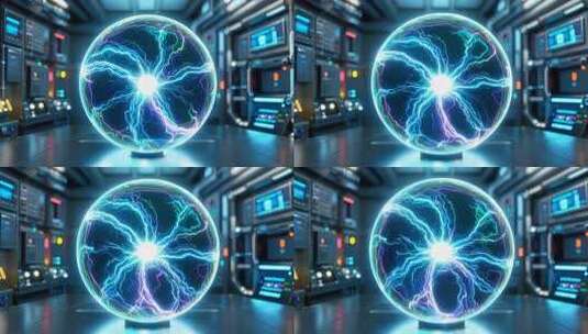 科技感球体粒子光效展示高清在线视频素材下载