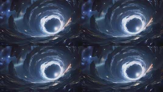 虚拟科技时光黑洞隧道穿梭4K高清在线视频素材下载