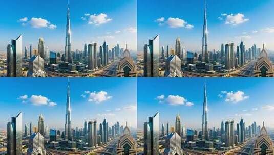 迪拜，奢华与自然的完美和弦4K高清在线视频素材下载