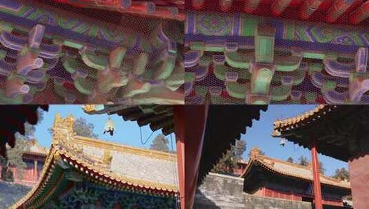 寺院局部建筑4k素材高清在线视频素材下载