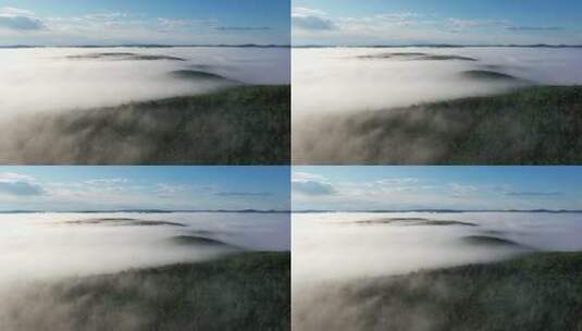 航拍视频 森林云雾高清在线视频素材下载