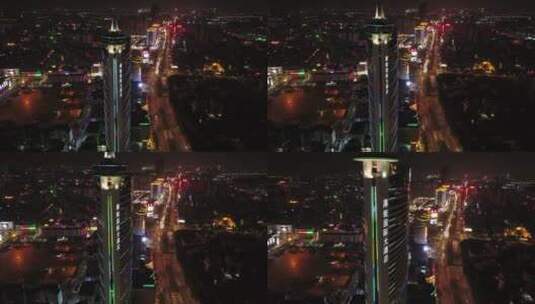 东莞厚街国际大酒店夜景 （9）高清在线视频素材下载