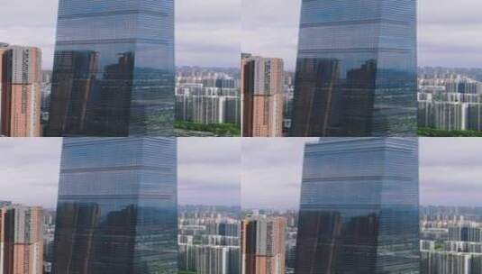 4K 航拍 广西 东盟商务区 城市 高楼 建筑高清在线视频素材下载