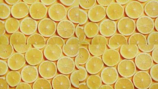 排列整齐的橙子切片高清在线视频素材下载
