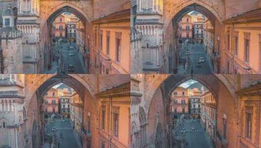 意大利的古镇的交通高清在线视频素材下载