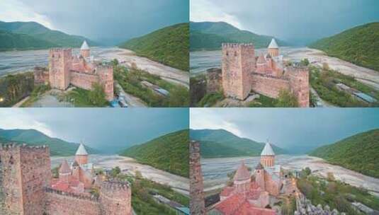 中世纪的城堡高清在线视频素材下载