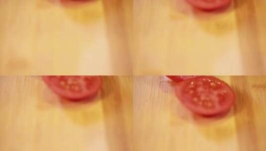唯美摄影拍摄沾满露水的番茄高清在线视频素材下载