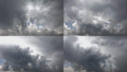 多变天气中的混合云高清在线视频素材下载